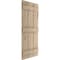 Ekena Millwork Rustic Three Board Spaced Board-n-Batten Hand Hewn Faux Wood Shutters, 17 1/2W x 72H, PR SHUBSS17X72HHPR - alternate 2